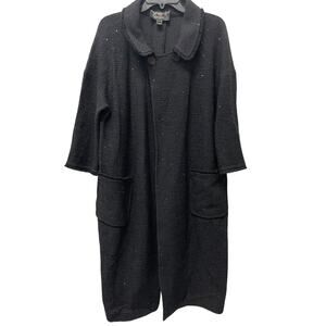 St. John Coat Santana Knit Women 12 Sequin Old Money Luxury Holiday Gala Couture